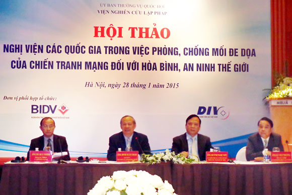 Hội thảo về Nghị quyết của Liên Nghị viện thế giới (IPU - 132) tại Hà Nội về phòng chống chiến tranh mạng toàn cầu